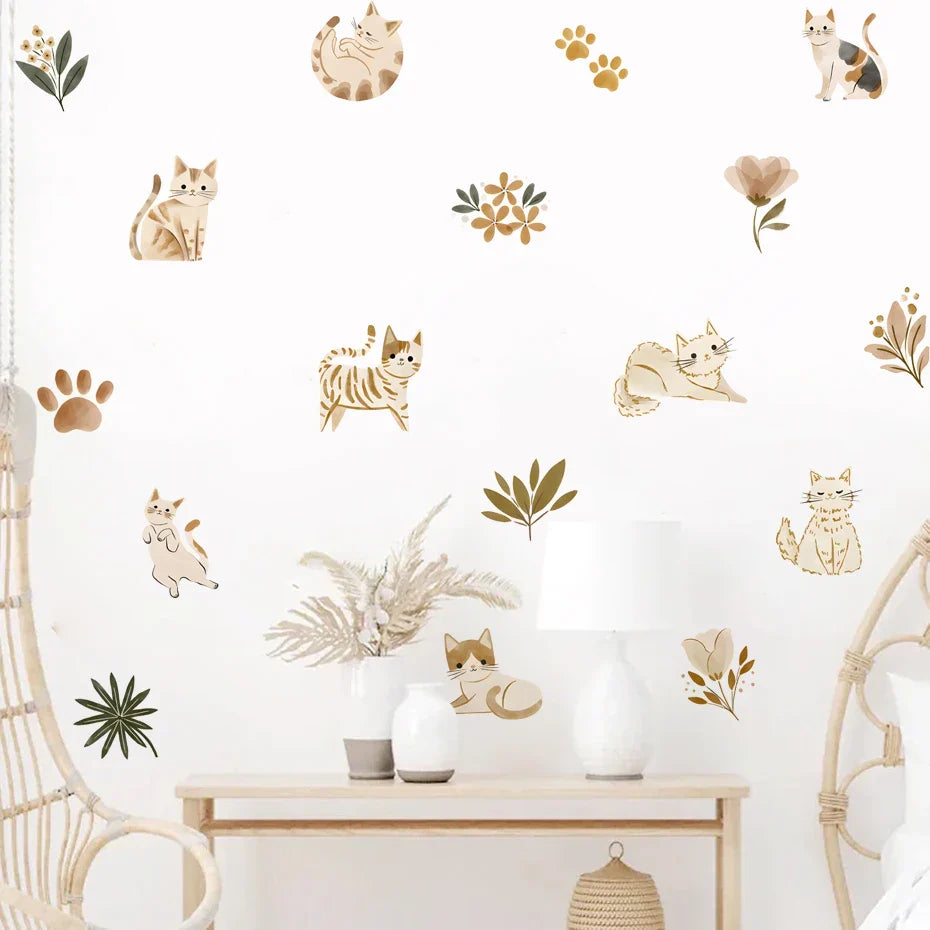 Boho Animal Wall Stickers for Kids Nursery Bedroom Decor (ONLINE ORDER ONLY)