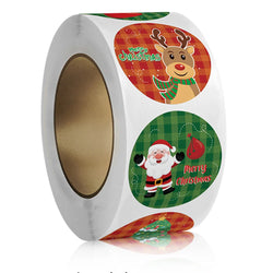 100-500pcs Merry Christmas Stickers Christmas Theme Seal Labels Stickers For DIY Gift Baking Package Envelope Stationery (ONLINE ORDER ONLY)