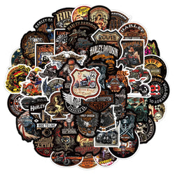50/100Pcs Retro Sexy Pin Up Girl Graffiti Street Punk Motorcycle Girl Stickers Suitcase Laptop Waterproof Sticker Decoration (ONLINE ORDER ONLY)
