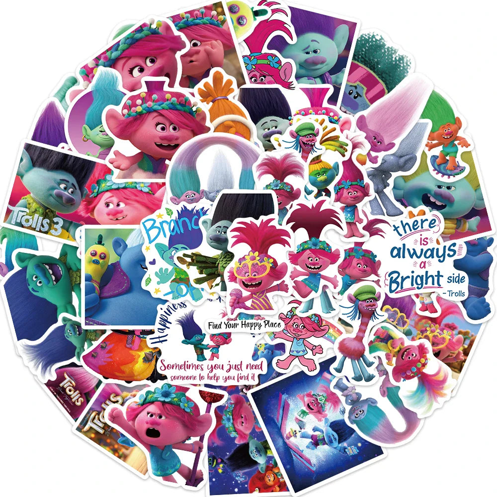 50pcs Retro Magic Genie Stickers For DIY Suitcase Water Bottle Phone Laptop Guitar Car Motorcycle Skateboard Vintage Sticker (Online Order Only)