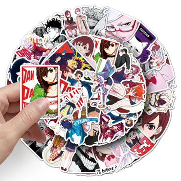 10/30/50PCS Dandadan Cartoon Stickers Funny Monster Science Animation Graffiti Luggage Laptop Guitar Bike Skateboard Decals Toy (Online Order Only)
