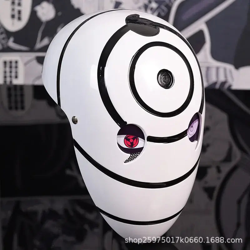 Obito Cosplay Mask: High Gloss Akatsuki Anime Prop