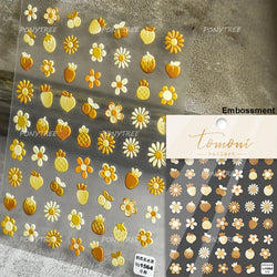Fig Guava Pitaya Honey Peach Oranges Watermelon Strawberry Apple Pineapple Fruit Nail Art Decoration Stickers Manicure Decals (ONLINE ORDER ONLY)