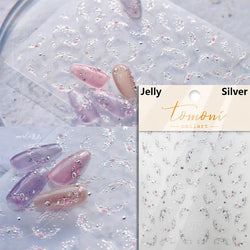 Summer Beach Ocean Water Ripples Flash Star Shell Starfish Conch Seasnail Soft Relief Decoration Nail Art Sticker Manicure Decal (ONLINE ORDER ONLY)