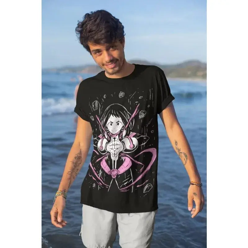 Ochaco Uraraka T-Shirt: 2025 BNHA Anime Cosplay Soft Tee (ONLINE ORDER ONLY)