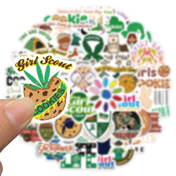 10/30/50PCS Girl Scout Movie Stickers Cartoon Graffiti Decals DIY Phone Notebook Suitcase Bike Laptop Skateboard Car Sticker Toy (ONLINE ORDER ONLY)