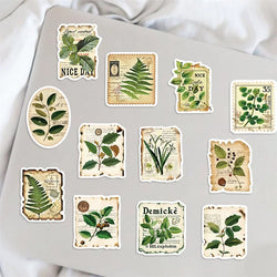 10/30/50PCS Green Plants PVC Sticker Aesthetic Decoration Scrapbooking Korean Stationery Hand Accounting Supplies for Kids (ONLINE ORDER ONLY)