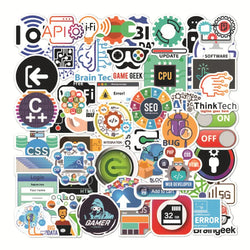 Funny Geek Java Programming Stickers Decals for Laptop, Skateboard, Motorcycle, Car - Waterproof (10/30/50pcs) (Online Order Only)