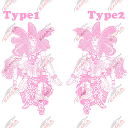 Aztec Man Women Stickers For Car Stickers External Accessories Hood Decoration Die Cutting Waterproof Prevent PVC Vinyl Decal (ONLINE ORDER ONLY)