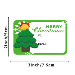 50-250Pcs Christmas Labels Sealing Sticker Aesthetic Kraft Paper Thank You Stationery Supply Decorative Scrapbook (ONLINE ORDER ONLY)