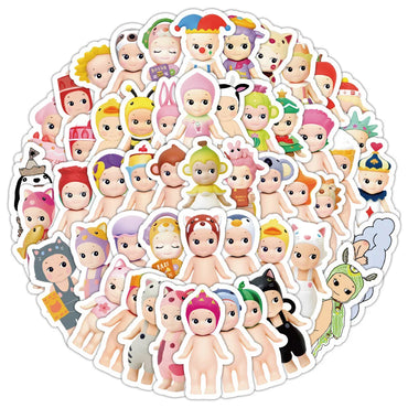 Sonny Angel Doll Stickers: Cute, Funny, DIY Laptop & Suitcase Decals (10/30/50/100pcs) (Online Order Only)