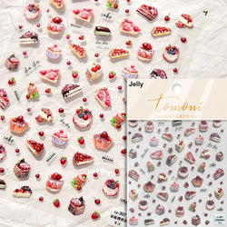 Colorful Swimsuit Bikini Fresh String Bag Vegetables Fruits Summer Beach Underwear Sunscreen Nail Art Stickers Manicure Decals (ONLINE ORDER ONLY)