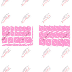 102PCS Angular Shape Sticker For Car Accessories Decoration Side Camouflage Kit Wrap Camo Tuning Styling Waterproof Vinyl Decals (ONLINE ORDER ONLY)