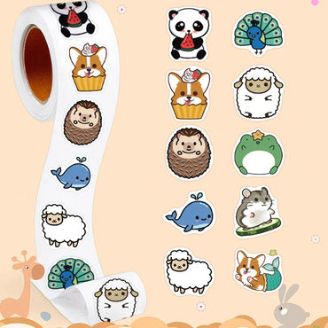 100-500pcs Cute Reward Stickers Animals Sticker For Kids Motivational Star Decals For School Teacher Student Stationery (ONLINE ORDER ONLY)