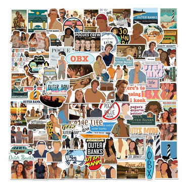 Outer Banks Stickers Decals for Skateboard Laptop Fridge Luggage Waterproof 10/30/50/100pcs (Online Order Only)