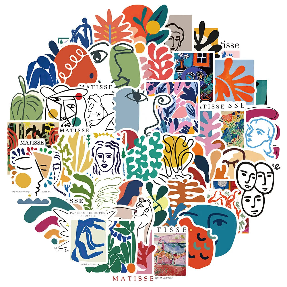 Matisse Graffiti Stickers 10/30/50pcs for Skateboard Laptop Luggage Fridge Phone Car DIY Decals (ONLINE ORDER ONLY)