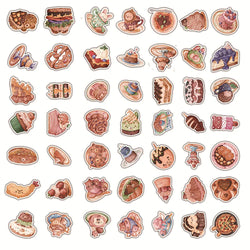 10/30/50/100pcs Funny Cute Animal Food Sticker Packs (ONLINE ORDER ONLY)