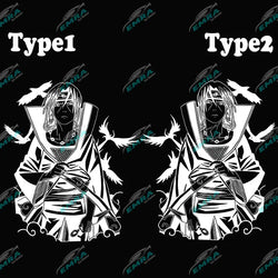 Japanese Anime Sticker For Car Stickers External Accessories Cartoon Racing Style Decorative Side Hood PVC Vinyl Decals (ONLINE ORDER ONLY)