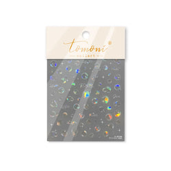 Summer Beach Dreamy Water Bubble Mermaid Shell Conch Starfish Jellyfish Soft Relief Decoration Nail Art Stickers Manicure Decals (ONLINE ORDER ONLY)