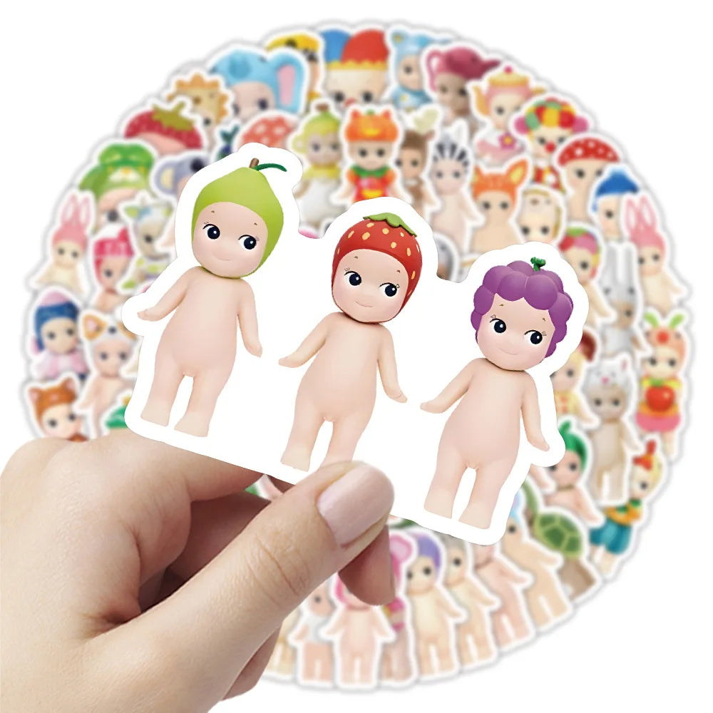 Sonny Angel Stickers 10/30/50/102PCS Cute Cartoon Kawaii Decals for Luggage Laptop Guitar Car Bike Scrapbook (ONLINE ORDER ONLY)