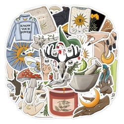 Retro Skull Cartoon Stickers for Phone Laptop Luggage Skateboard - 10/30/50PCS (ONLINE ORDER ONLY)