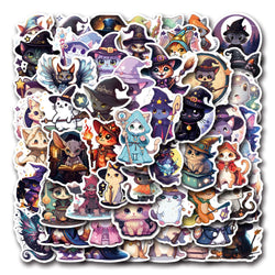 Magic Cat Stickers 10/30/55PCS Waterproof Decals for Skateboard, Bike, Suitcase, Motorcycle (ONLINE ORDER ONLY)