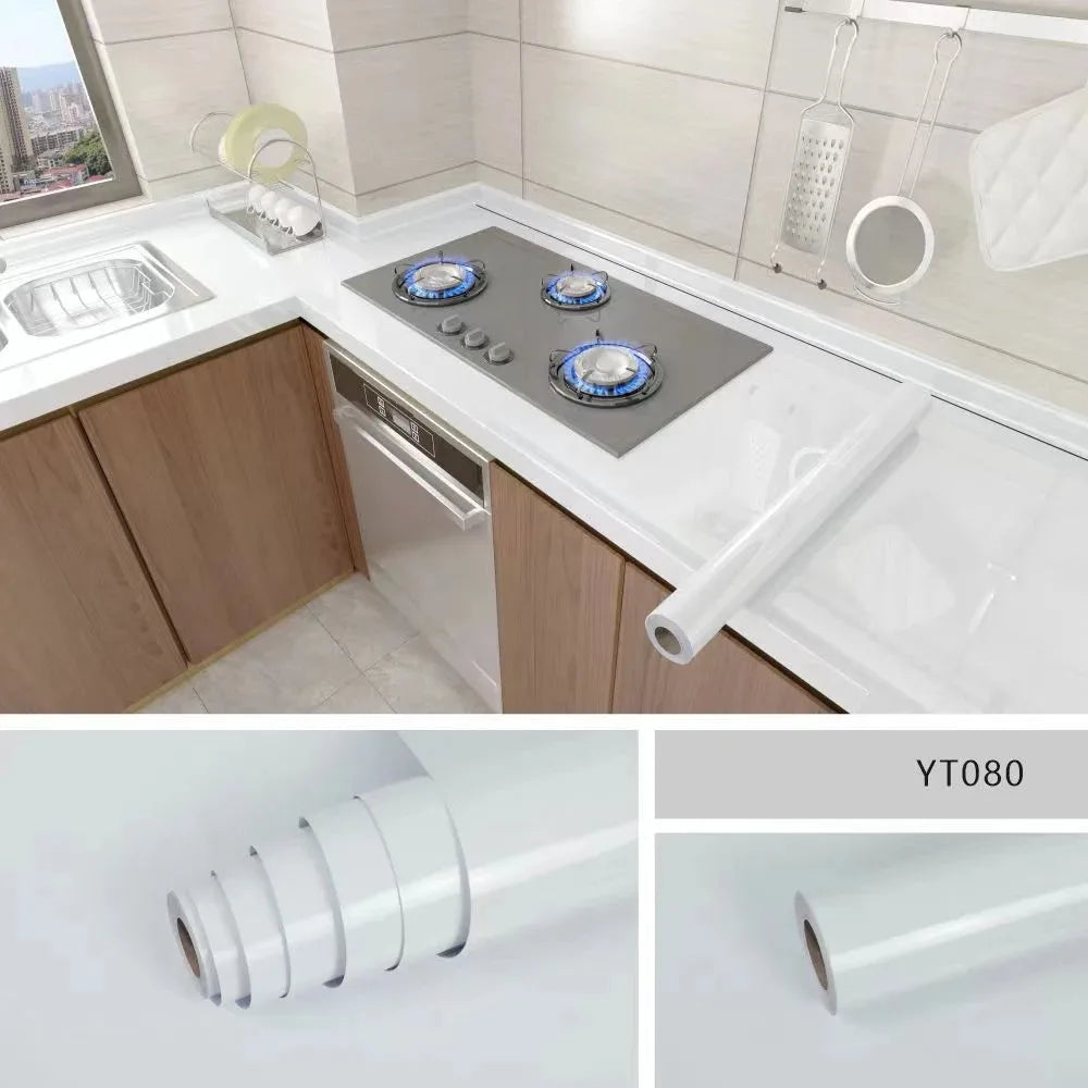 Marble Oil-Proof Waterproof Self-Adhesive Kitchen Wallpaper (Online Order Only)
