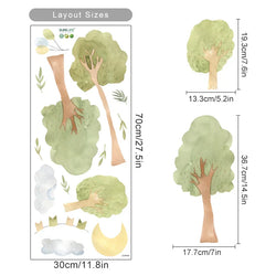 Cartoon Forest Animals Wall Decal Fox Self-adhesive Sticker for Baby Room (ONLINE ORDER ONLY)