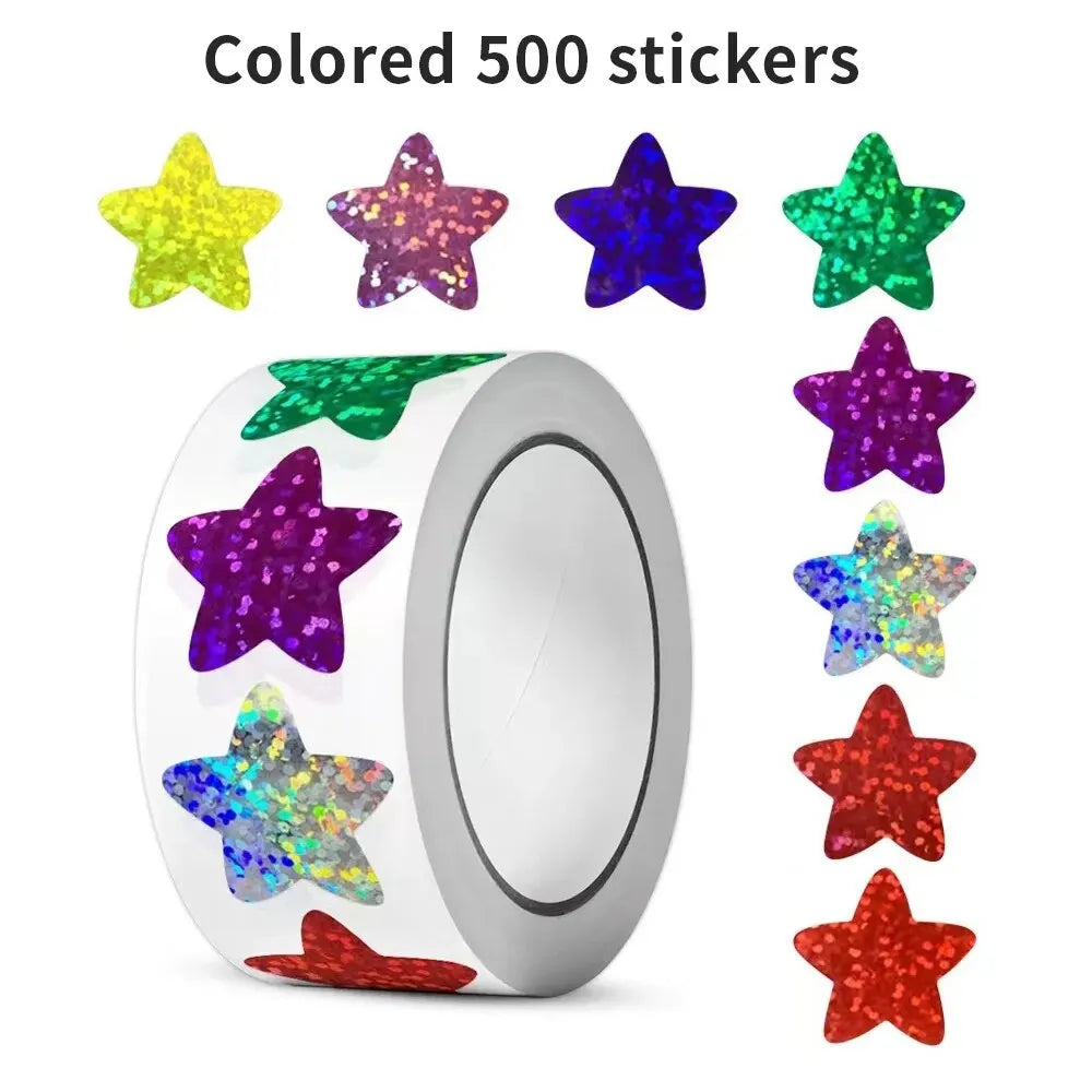 500 Holographic Venus Stickers Roll - Reward, Crafts, Classroom Supplies (ONLINE ORDER ONLY)