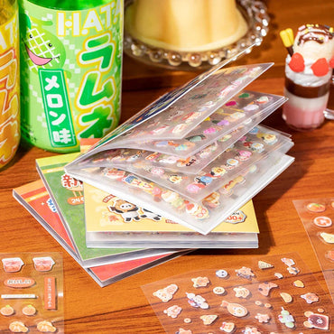 24piece/book Vitality Party Series Cut Film Sticker Book Y2K Journal Handbook Scrapbooking Kawaii Decoration Sticker Gift (ONLINE ORDER ONLY)