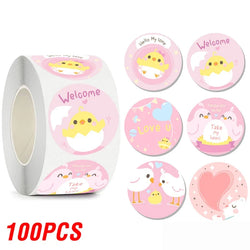 100-500pcs Cartoon Animal Reward Stickers for Kids Cute Gift Decor Stickers Labels School Encourage Children Stationery Stickers (Online Order Only)