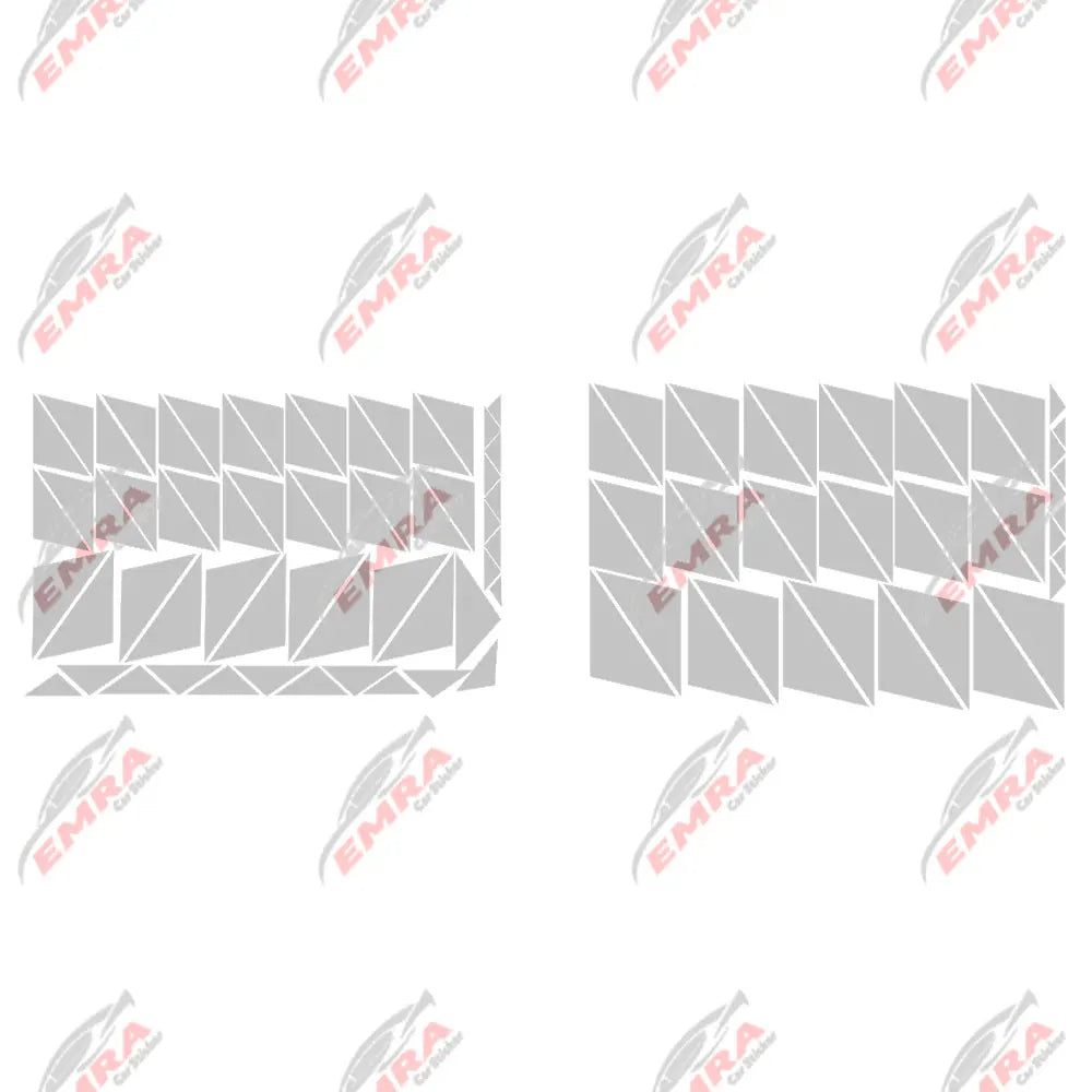 102PCS Angular Shape Sticker For Car Accessories Decoration Side Camouflage Kit Wrap Camo Tuning Styling Waterproof Vinyl Decals (ONLINE ORDER ONLY)