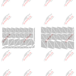 102PCS Angular Shape Sticker For Car Accessories Decoration Side Camouflage Kit Wrap Camo Tuning Styling Waterproof Vinyl Decals (ONLINE ORDER ONLY)