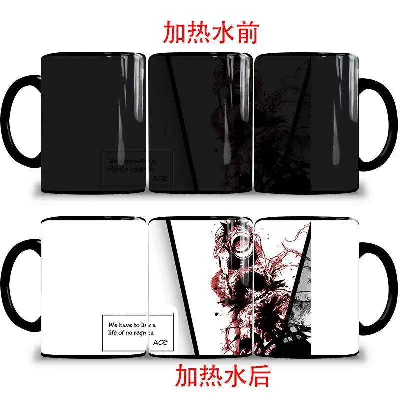 One Piece Color Changing Mug: Nika Luffy & Ace Magic Cup (ONLINE ORDER ONLY)