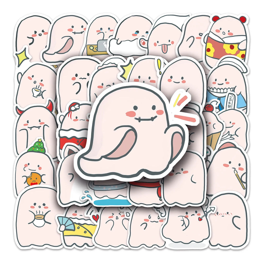 50Pcs Cute Cartoon Waterproof Vinyl Stickers for Skateboard Snowboard Decals (ONLINE ORDER ONLY)