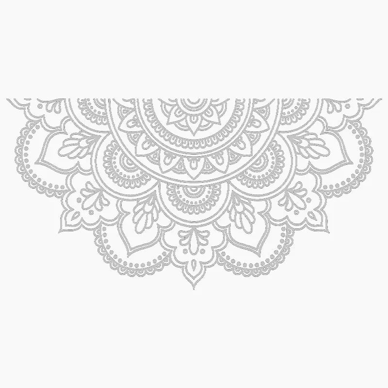 Half Mandala Car Sticker Decoration Window Bodywork Styling Motorcycle Accessories Die Cutting Vinyl Decals (ONLINE ORDER ONLY)