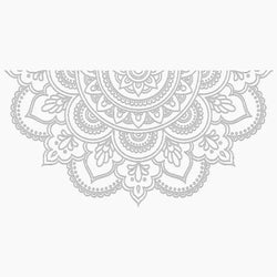 Half Mandala Car Sticker Decoration Window Bodywork Styling Motorcycle Accessories Die Cutting Vinyl Decals (ONLINE ORDER ONLY)