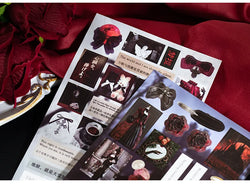 20 Pages Japanese Retro Ins Decorative Stickers Book Scrapbooking Phone Case DIY Journal Collage Material Sticker Gift (ONLINE ORDER ONLY)