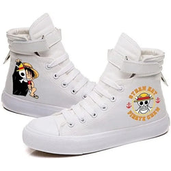 One Piece Luffy High Top Shoes: Autumn Winter Anime Sneakers (ONLINE ORDER ONLY)