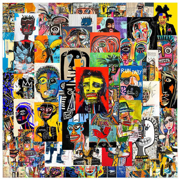 Abstract Poster Stickers for DIY Decor - 10/25/50pcs (Online Order Only)