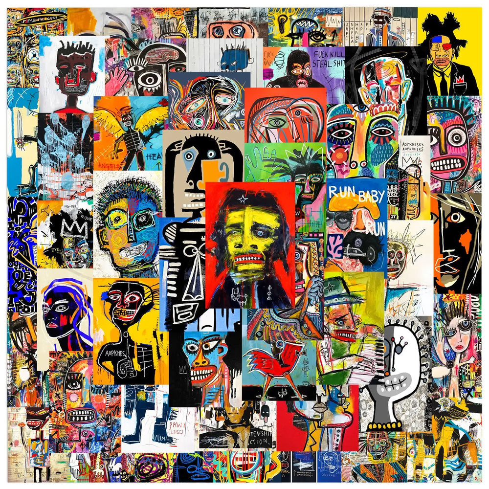 Abstract Poster Stickers for DIY Decor - 10/25/50pcs (Online Order Only)