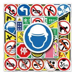 50Pcs Cartoon Waterproof Vinyl Stickers for Skateboard Snowboard (ONLINE ORDER ONLY)