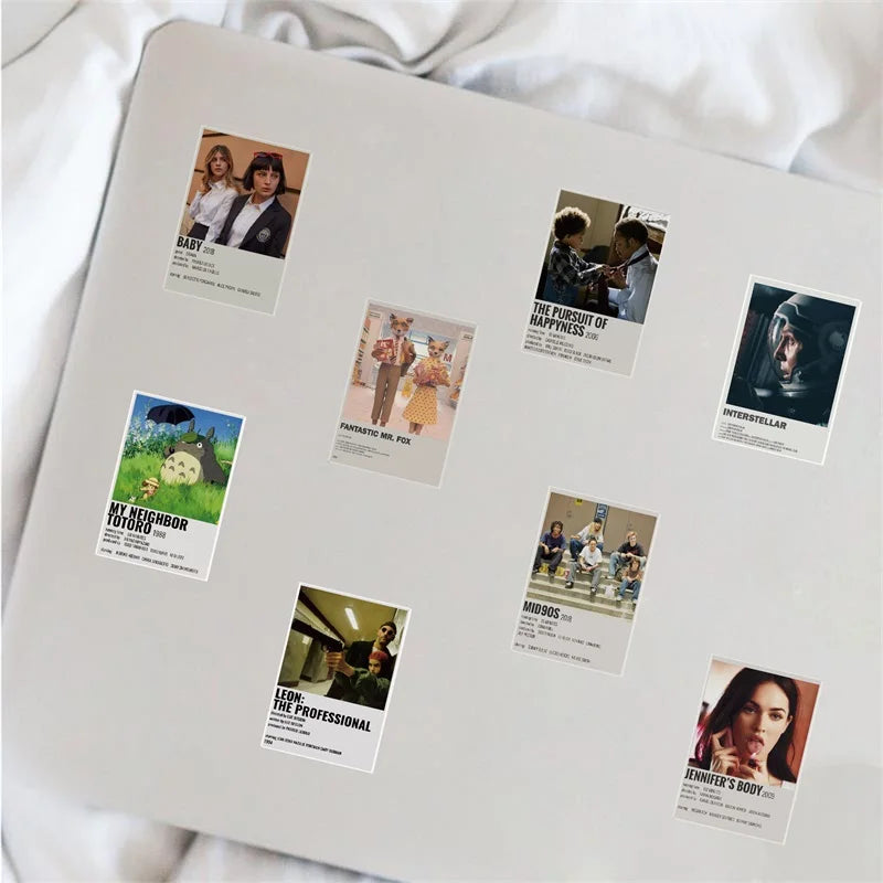 10/30/64PCS Movie Poster Sticker Aesthetic Children's DIY PVC Decoration Scrapbooking Stationery School Supplies for Kids (ONLINE ORDER ONLY)
