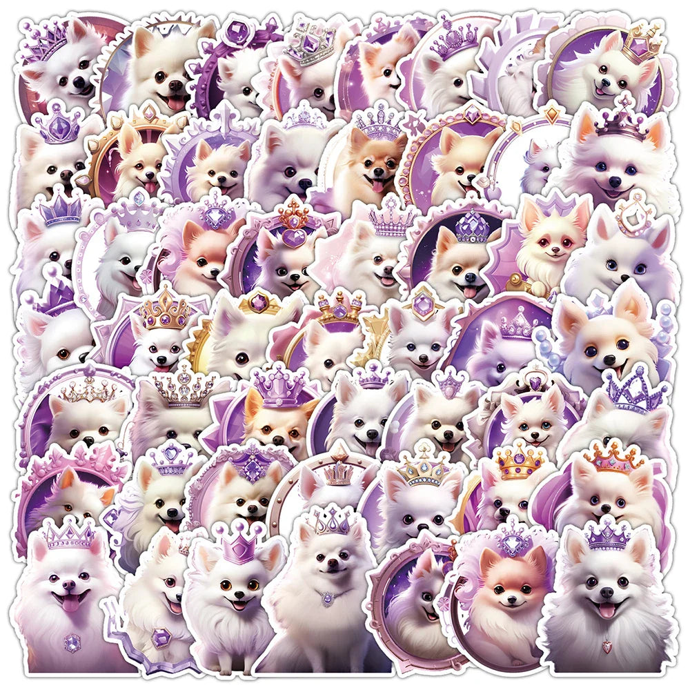 Kawaii Poodle Dog Stickers - 10/30/50pcs Cartoon Decals for Fridge, Phone, Bike, Kid Toy (ONLINE ORDER ONLY)
