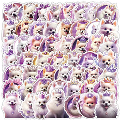 Kawaii Poodle Dog Stickers - 10/30/50pcs Cartoon Decals for Fridge, Phone, Bike, Kid Toy (ONLINE ORDER ONLY)