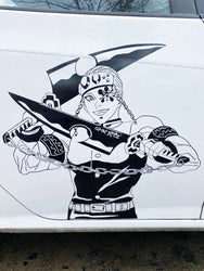 Japanese Anime Stickers For Car Sticker Decoration Door Hood Die Cutting Personality PVC Vinyl Decals  External Accessories (ONLINE ORDER ONLY)