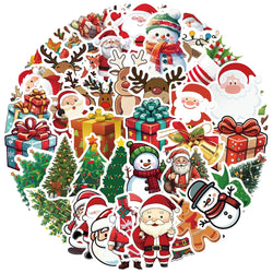 Christmas Cartoon Stickers for Suitcase, Skateboard, Laptop, Phone - 10/30/50pcs (ONLINE ORDER ONLY)