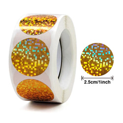 100-500pcs Round Gold Sticker Birthday Wedding Party Decor Gift Seal Sticker Envelope Invitation Letter Seal Lables (Online Order Only)