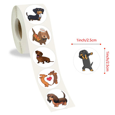 100-500pcs Dog Sticker for On Laptop Suitcase Cute Animal Cartoon Rewards Hand Account Tape Seal Label Stationery Stickers (ONLINE ORDER ONLY)