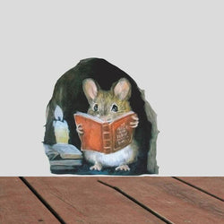 Cartoon Mouse Wall Sticker Kids Room Decor Removable Funny Rats (Online Order Only)